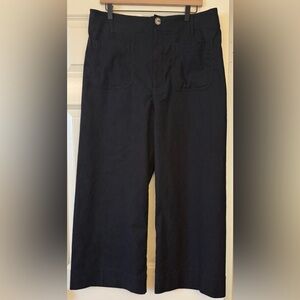 Maeve by  Anthropologie Colette Wide Leg Pant Black Size 34
